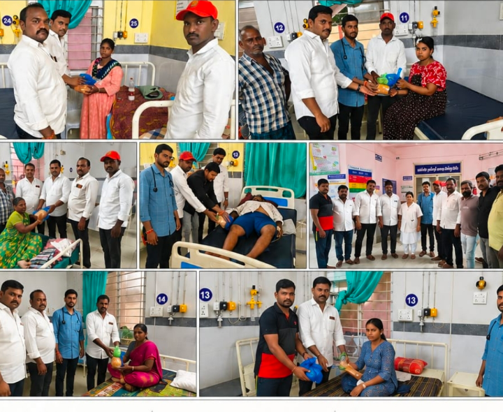 డిప్యూటీ సీఎం జన్మదిన వేడుకలు సందర్భంగా పేషెంట్లకు ఫ్రూట్స్ బ్రెడ్ పంపిణీ 